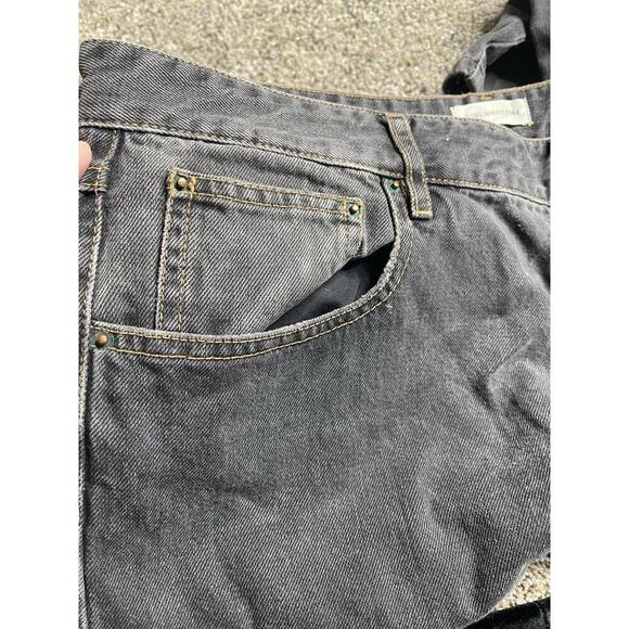 Isabel Marant Etoile Grey Grunge Straight Ankle Jeans Size 44 Inseam 25.5 - Picture 4 of 10